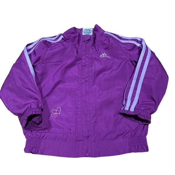 Adidas Purple Full Zip Track Jacket - Picture 1 of 3